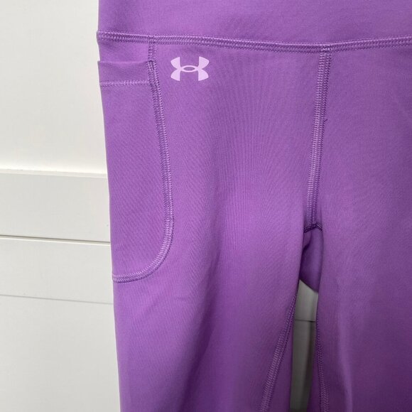 Under Armour Fitted High Rise Athletic Bike Short Lavender Purple Sz XS NWT - Picture 3 of 11